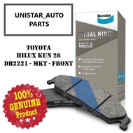 Original Bendix DB2221MKT Front Brake Pad - Toyota Hilux KUN26