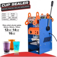 REAIM Mesin Cup Sealer 0-20 Oz Press Gelas Plastik Plastik Cup Sealer murah