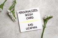 Add-On Wish Card Wish Note Service For Your Order - Wish Card Tulisan Tangan