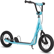 JOYSTAR Kick Scooter for Kids Ages 5-9 Years Old Boys Girls, 12 Inch Two Wheels Scooters for Kids, Teens and Adults, Adjustable Handlebar, Kids Scooter, Blue