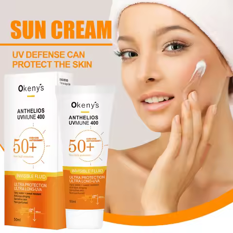 Original 50ml Face Sunscreen Ultra SPF50+ Body Sunscreen Anti-Imperfection Anti-Shine Invisible Flui