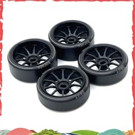 4Pcs Hard Plastic Drift Tire Tyre Metal Wheel Rim for  284131 K969 K989 P929 Mini-Z 1/28 RC Car Upgr