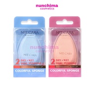 N222 Nee Cara 2-Dual Purpose Colorful Sponge Beauty Blender Puff Foundation Makeup