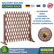 WONZOM Outdoor Wooden Fence Yard Fence Pet Outdoor Garden Decoration Telescopic Fence Bamboo Fence A
