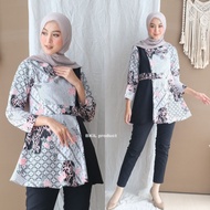 Blouse Batik Modern Atasan Wanita Batik Blouse Kombinasi Termurah