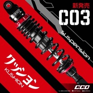 {YX} CCD C03 Damping Adjustable Rear Shock Absorber All Black Red Suitable For Cygnus Sixth Generati