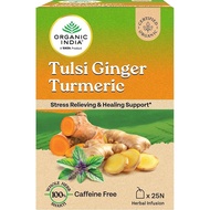 Organic India Tulsi Ginger Turmeric 1.9g x 25 Ready Stock