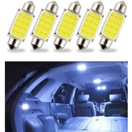 1 PCS C5W Cool White LED Dome Plate Car Interior Light