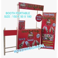 PW booth portable/booth portable murah/event desk/gerobak