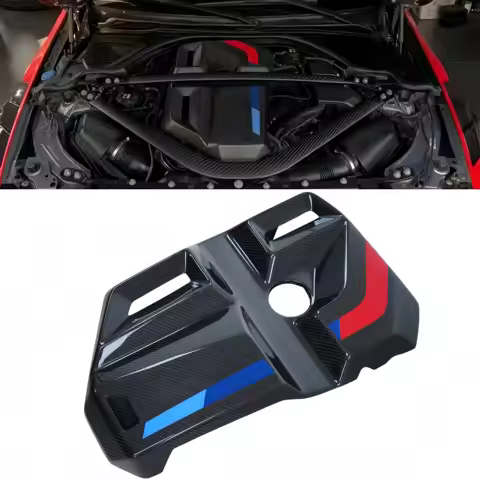 For B-MW Dry Carbon Fiber Engine Cover MP Style M2 M3 M4 G80 M3 G82 M4 G83 G87 Auto Parts Engine Hoo