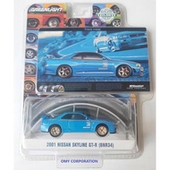 Greenlight 2001 Nissan Skyline GT R BNR34 biru BFGoodrich exclusive ok
