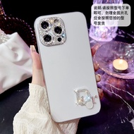 เคสโทรศัพท์มือถือ Apple 15Promax iPhone 14 13Promax 12 16Promax ที่มีสไตล์หรูหราพร้อมสายรัดเพชรเทียม