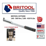 Britool HVT5000 Torque Wrench 140 - 560 Nm / 100 - 410 Ft.Lbs (ORI & ORI BRITOOL)