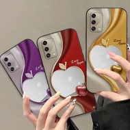 Oppo A74 / A94 / A95 TPU silicone camera protection case with apple print