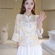 Spring-Summer 2025 Elegant Traditional Style Women's Casual Jacket with Button Closures DST24