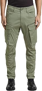 Rovic Men's Trousers Zip 3D Regular Tapered Pants, Green (Lt Orphus D02190-5126-b441), 29W x 32L