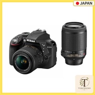 【 Used 】 Nikon Digital SLR Camera D3300 Double Zoom Kit Black D3300WZBK
