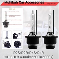 2XHID Bulb D2S/D2R/D4S/D4R-4300K/5500K(6000K) | High Quality LED Chip | Extra Bright and Long Lastin