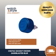 CN0762 SKX007 Crown - Sandblasted Blue