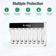 My Boring Fast Smart Charger 8 Slots For Ni-Mh Battery Aa / Aaa