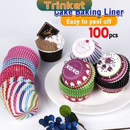 Trinket 100pcs Cupcake Liner Muffin Cupcake Cake Baking Liner Wrapper Paper Cup