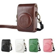 Camera Case PU Leather Bag with Shoulder Strap for Ricoh GR GR2 GR3 GR3X GR4 GRII GRIII for Sony RX1