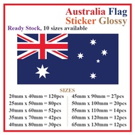 Australia Flag Sticker Rectangle Postcard / Stiker Pelekat Poskad Bendera Australia