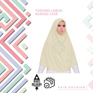 TUDUNG LABUH SEKOLAH KUNING CAIR - TL009