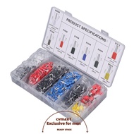 CYMX 1200 Pcs Cold Pressed Terminals, Copper and PVC 8 Different Size Wire Ferrule Terminal Kit, 22 