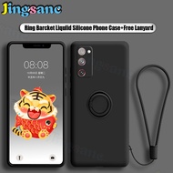 Jingsanc Ốp Giá đỡ nhẫn cho Samsung Galaxy S20 FE/S20 FE 5g sang trọng Silicone lỏng chống sốc ngón 