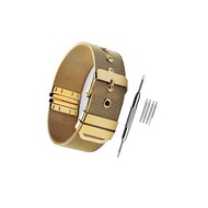 [ZHUGE] Men's Milanese Watch Belt Stainless Steel Mesh% Gangnam %22Gold