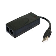 USB Fax Modem Dual Port USB2.0 56K V.92 V.90 External Modem Driver for Win 7 8 10 XP Receive Send Fa