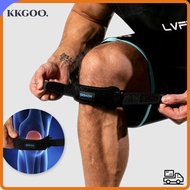 KKGOO Patella Support Strap, Black 37.2cm Knee Support Strap, High Quality Protective Gear Damping S