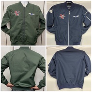I Love Air Force Made In Taiwan Flight Jacket Thin Type Three F16V Phantom IDF Windproof Double Brea