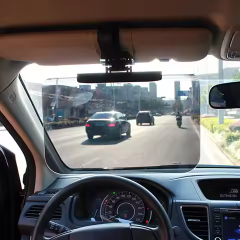 Car Visor Extender Sun Blocker Anti-Glare Sun For Night Driving, Universal Angle Adjustable UV 400 P