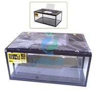 Nikita Reptile Aquarium Tank + Lid Medium Reptile Home Short Tall