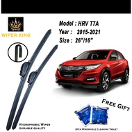 🔥WIPER KING🔥 HONDA  HR-V T7A (2015-2021) WIPER KING HYDROPHOBIC TECHNOLOGY SILICONE WIPER BLADE