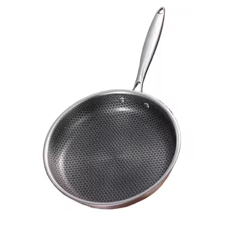Thickened 316 stainless steel pan Non-stick pan Uncoated steak frying pan Induction cooker Gas stove