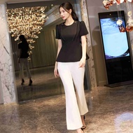 Liy - LEGES elegant white flared pants and flared pants