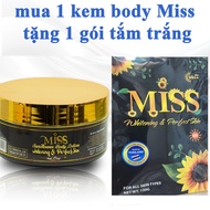(Tặng kèm 1 gói tắm trắng Miss) Kem hỗ trợ dưỡng trắng da body MISS chuẩn Thái 170g