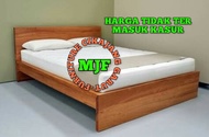 Tempat tidur kayu Murah/Ranjang kayu lesehan/Dipan kayu slim/Ranjang kayu pendek murah kuat/dipan ko