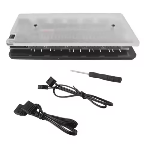 4Pin PWM & 5V 3Pin ARGB 10/16 Hub Cooler Master PC RGB Fan Cooler SATA Power Fan Controller Hub Spli