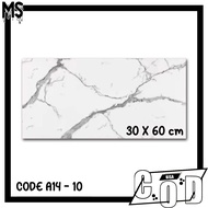 Wallpaper dinding VINYL Marble 30 x 60 cm / Lantai Granit Stiker kaca