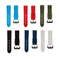 Strapseeker Pinnacle FKM Rubber Watch Strap Black Red Navy Turqoise White Army Green Replacement Band 22mm 24mm