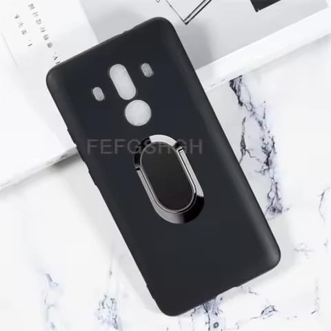For Huawei Mate 10 Pro Mate 10Pro BLA-L29, BLA-L09 Back Ring Holder Bracket Phone Cover TPU Soft Sil