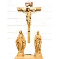 25cm wooden Catholic altar statue set (with real picture)