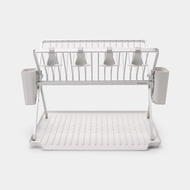 BRABANTIA Foldable Dish Drying Rack Large Light Grey