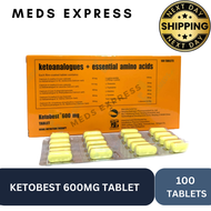 Ketobest 600mg Tablet Ketoanalogues + Essential Amino Acids for HuⓂ️🅰️ns & Pets l 50 & 100 Tabs