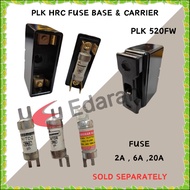 PLK 520FW 500V/20A  FRONT WIRING FUSE HOLDER AND FUSE - 2A , 6A , 20A (SOLD SEPARATELY)