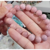 Pink Alashan Agate Bracelet